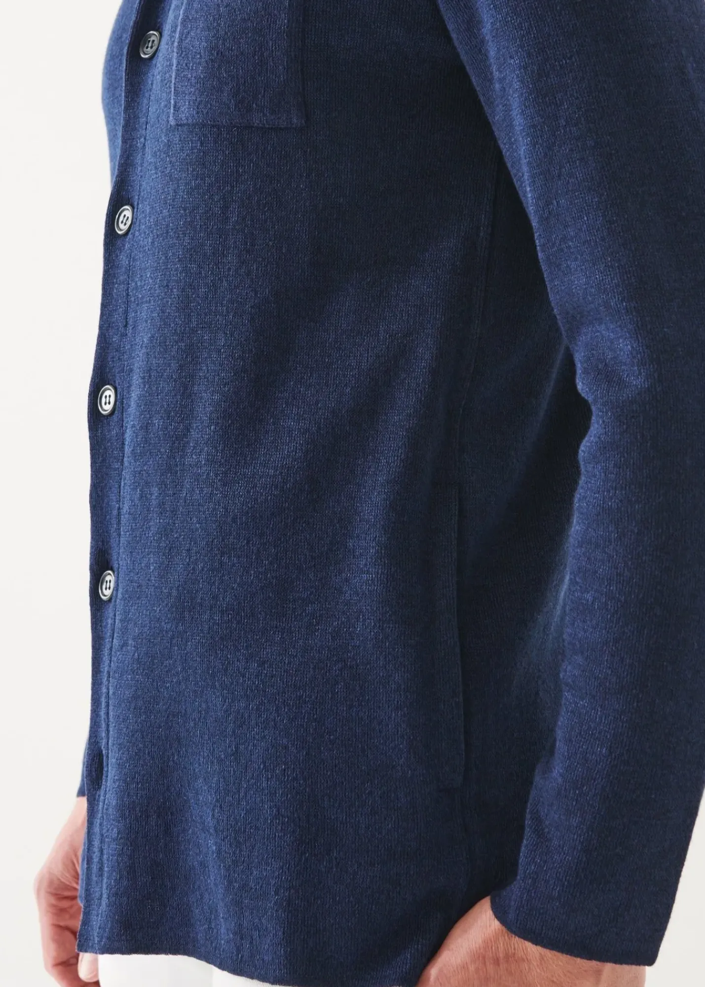 PATRICK ASSARAF Linen Cotton Blend Shirt Jacket|Men Blazers