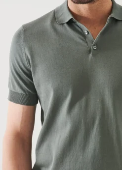 PATRICK ASSARAF Mercerized Cotton Button Polo|Men Polos