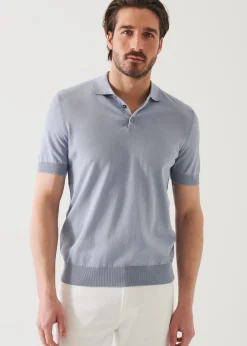 PATRICK ASSARAF Mercerized Cotton Button Polo|Men Polos