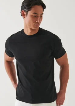 PATRICK ASSARAF Mercerized Pima Cotton High Neck T-Shirt|Men T-Shirts