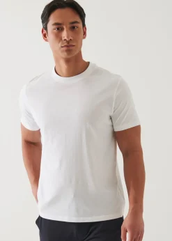 PATRICK ASSARAF Mercerized Pima Cotton High Neck T-Shirt|Men T-Shirts