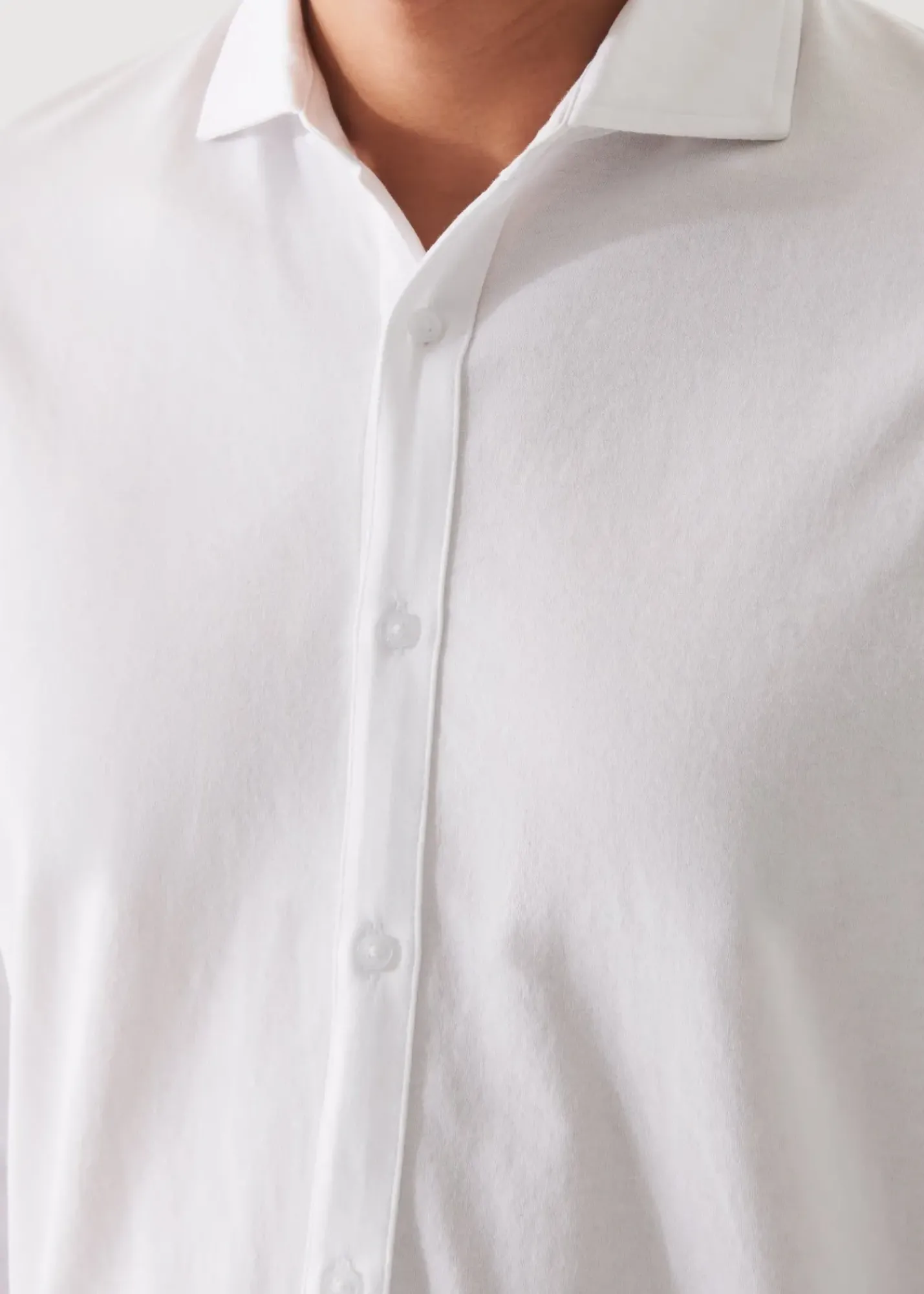 PATRICK ASSARAF Mercerized Pima Cotton Long Sleeve Button Front Shirt|Men Shirts
