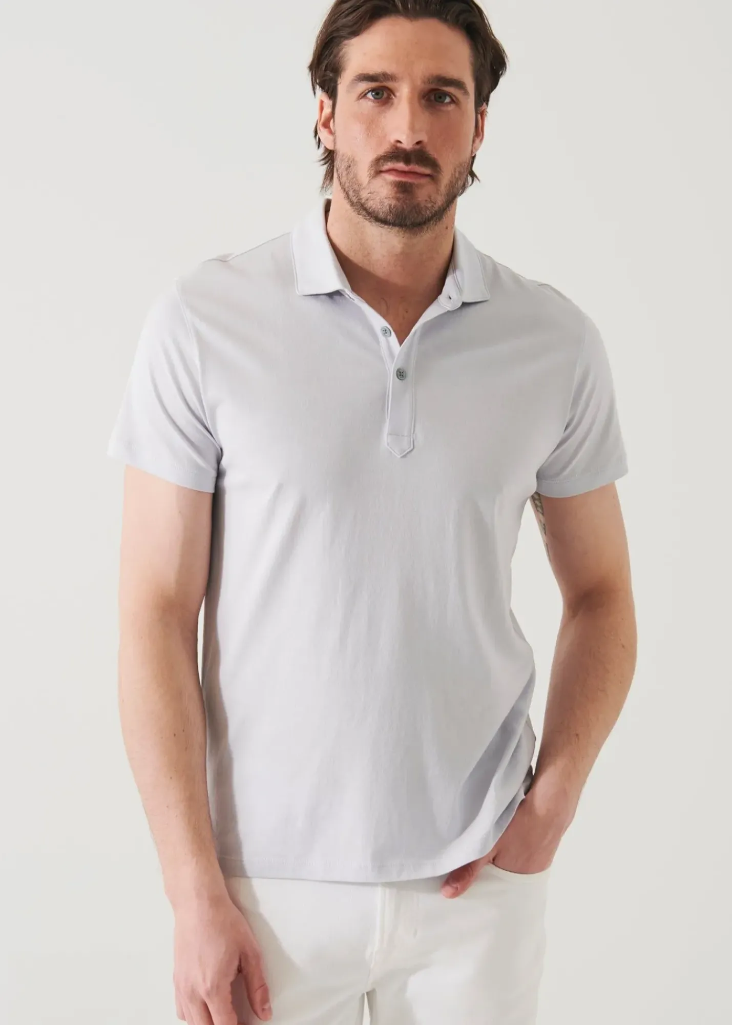 PATRICK ASSARAF Mercerized Pima Cotton Polo|Men Polos