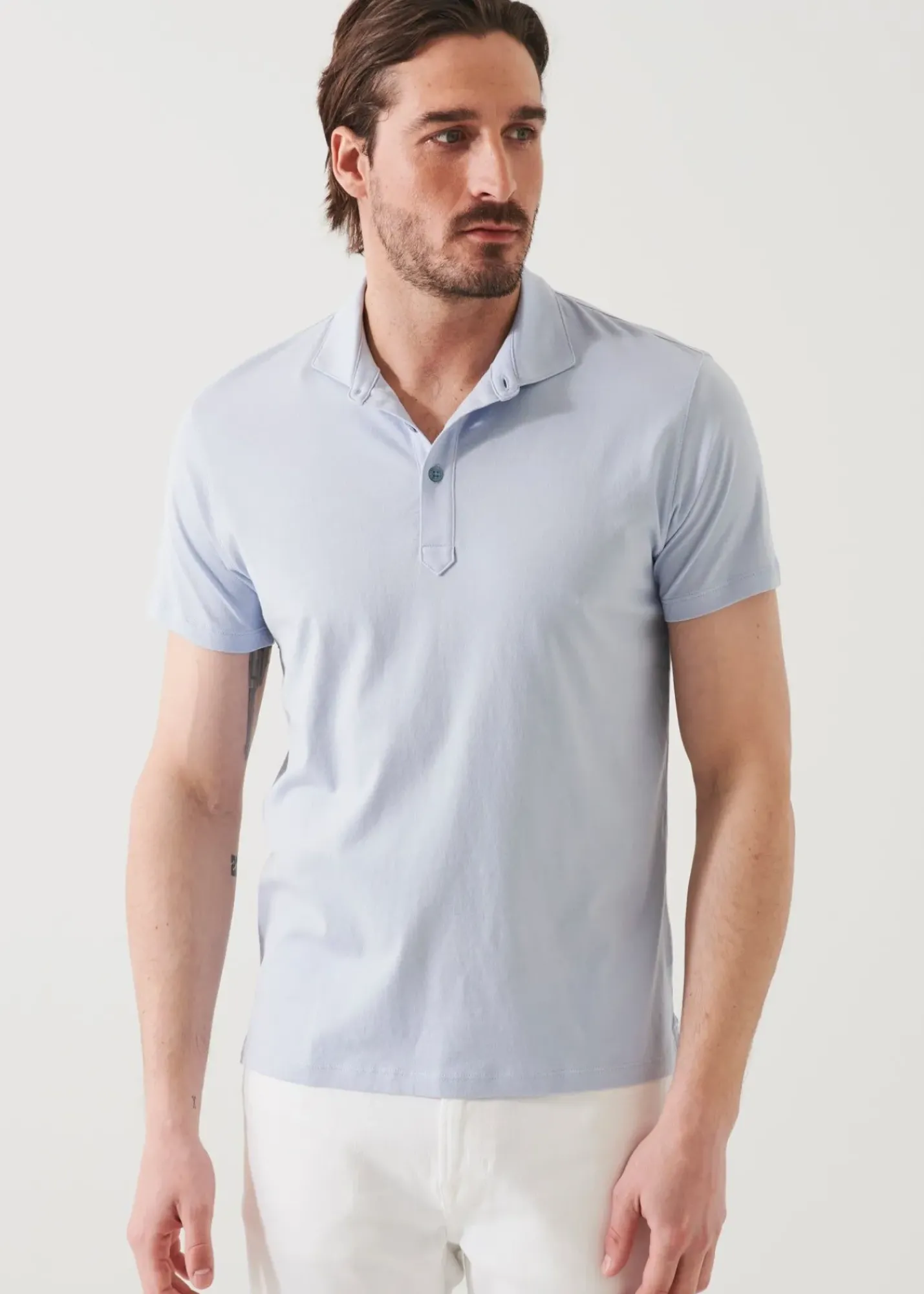 PATRICK ASSARAF Mercerized Pima Cotton Polo|Men Polos