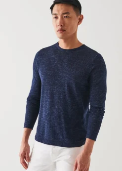 PATRICK ASSARAF Merino Blend Crewneck Sweater|Men Knitwear