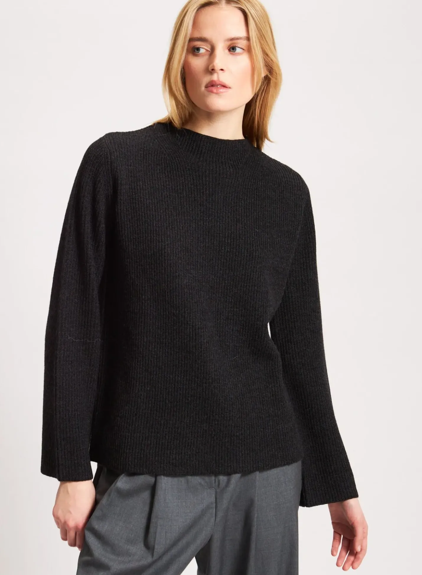 PATRICK ASSARAF Merino Mock Neck Sweater|Women Knitwear