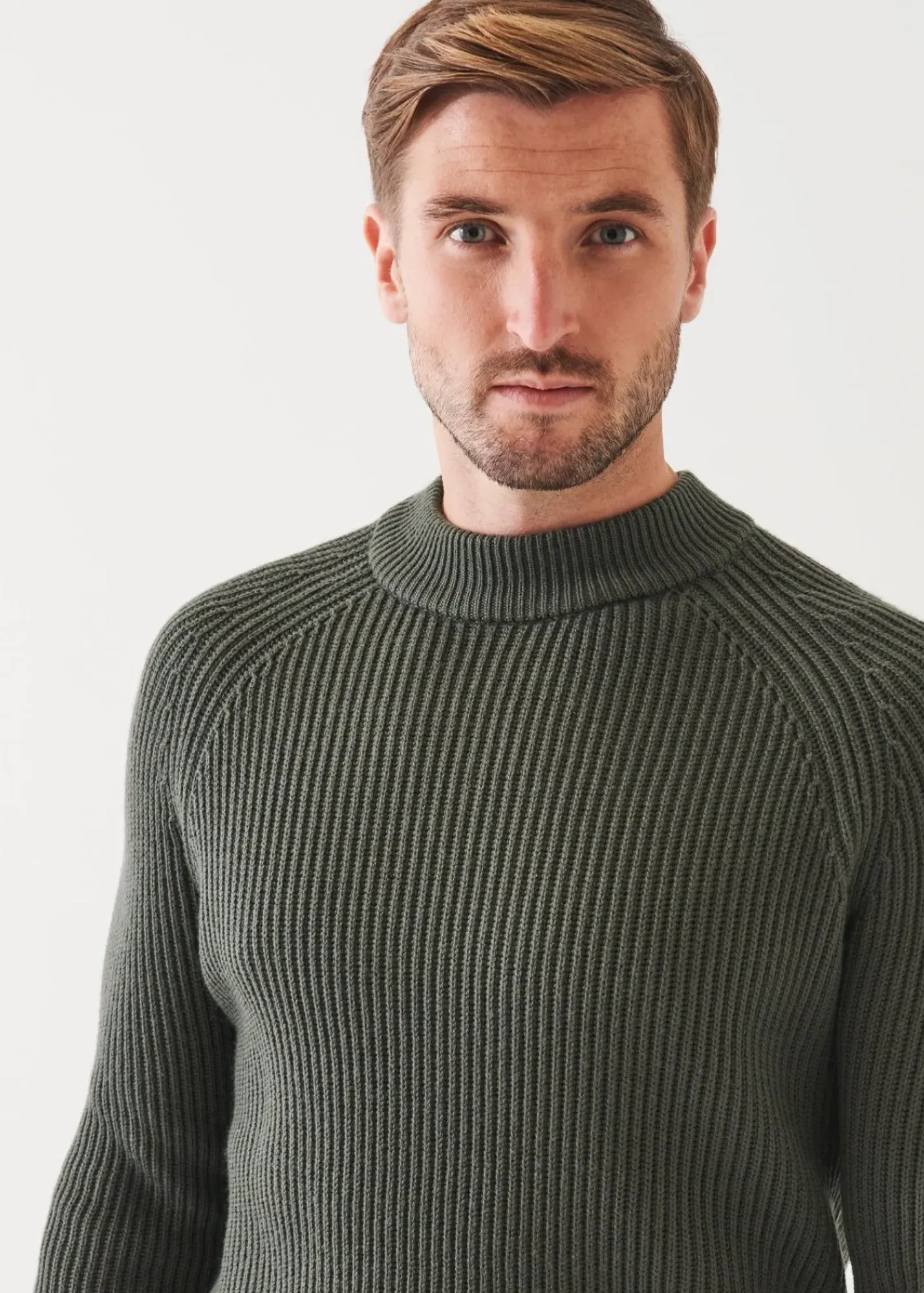 PATRICK ASSARAF Merino Ribbed Knit Sweater|Men Knitwear