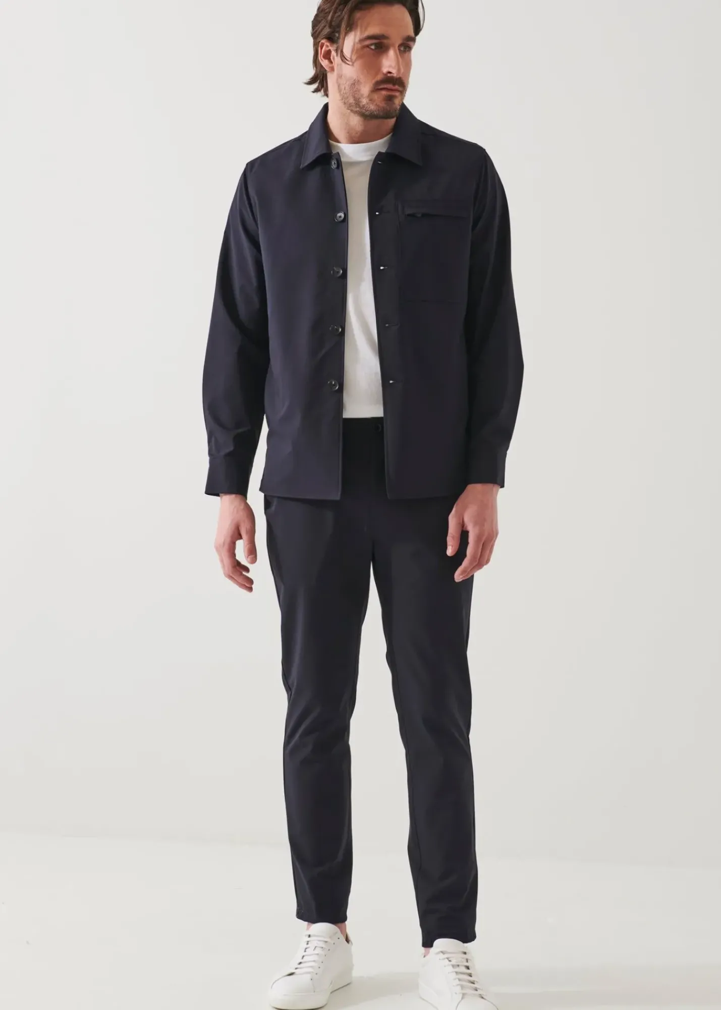 PATRICK ASSARAF Nucleo Nylon Stretch Chino Pant|Men Bottoms