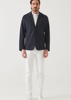PATRICK ASSARAF Nucleo Nylon Stretch Two-Button Blazer|Men Blazers