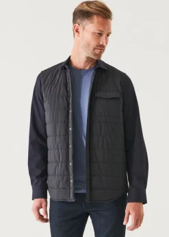PATRICK ASSARAF Nylon Flap Pocket Shirt Jacket|Men Outerwear