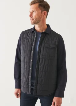 PATRICK ASSARAF Nylon Flap Pocket Shirt Jacket|Men Outerwear