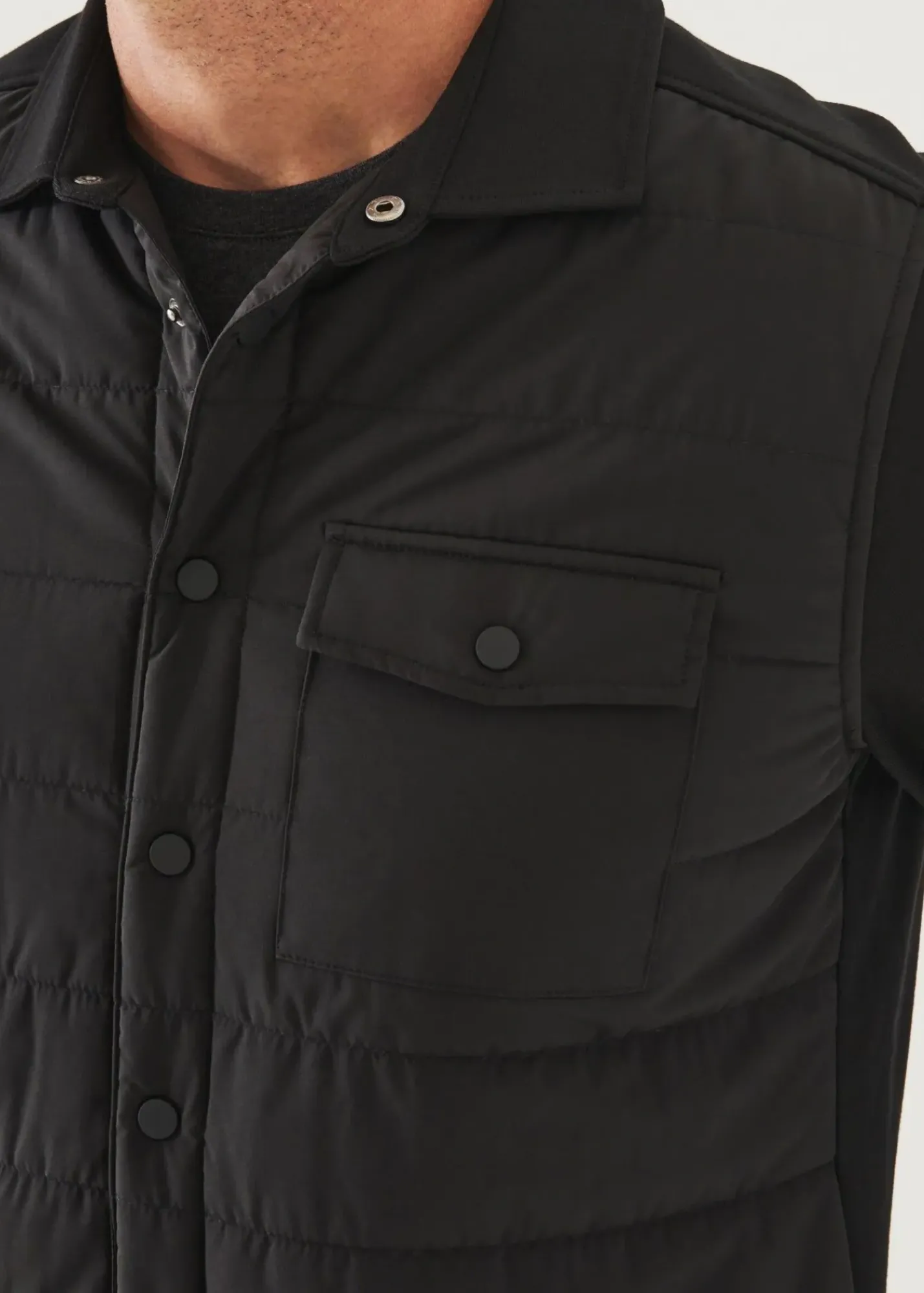 PATRICK ASSARAF Nylon Flap Pocket Shirt Jacket|Men Outerwear
