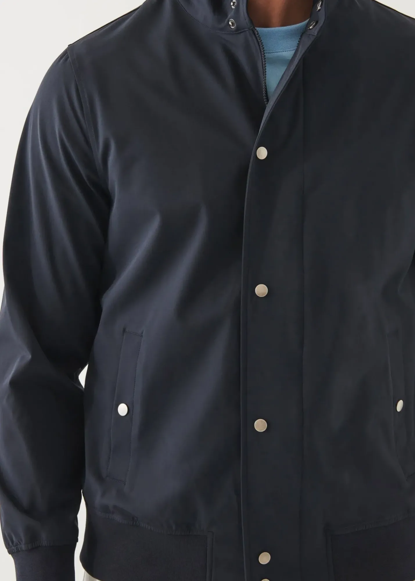 PATRICK ASSARAF Nylon Stretch Bomber Jacket|Men Outerwear