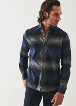 PATRICK ASSARAF Ombre Plaid Shirt|Men Shirts