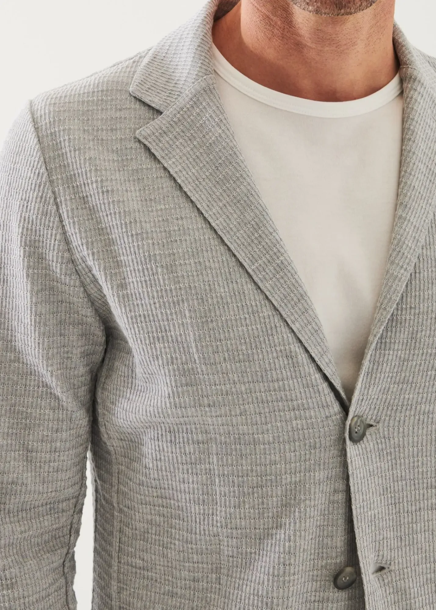 PATRICK ASSARAF Organic Cotton Textured Knit Blazer|Men Blazers