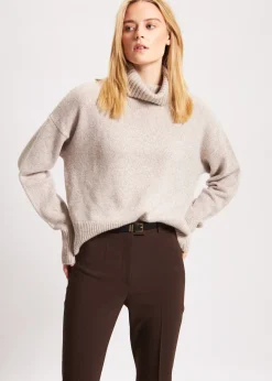 PATRICK ASSARAF Oversized Cashmere Turtleneck|Women Knitwear