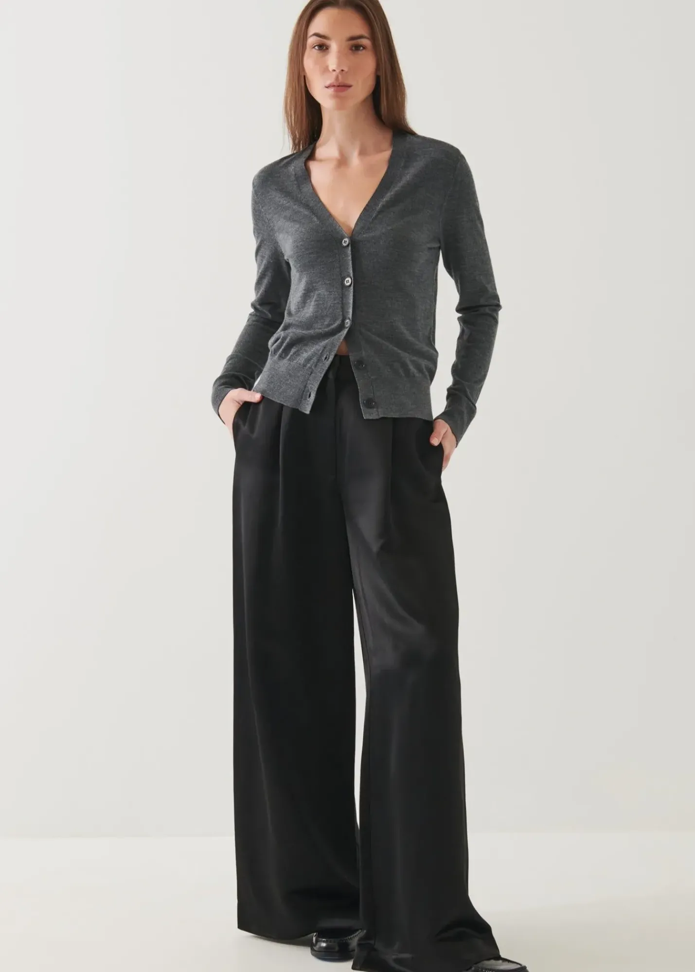 PATRICK ASSARAF Oversized Double Breasted Wool Coat|Women Outerwear