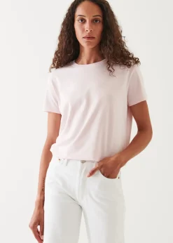 PATRICK ASSARAF Pastel Iconic Pima Cotton Stretch Boyfriend T-Shirt|Women T-Shirts
