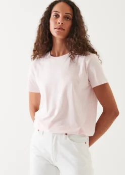 PATRICK ASSARAF Pastel Iconic Pima Cotton Stretch Boyfriend T-Shirt|Women T-Shirts