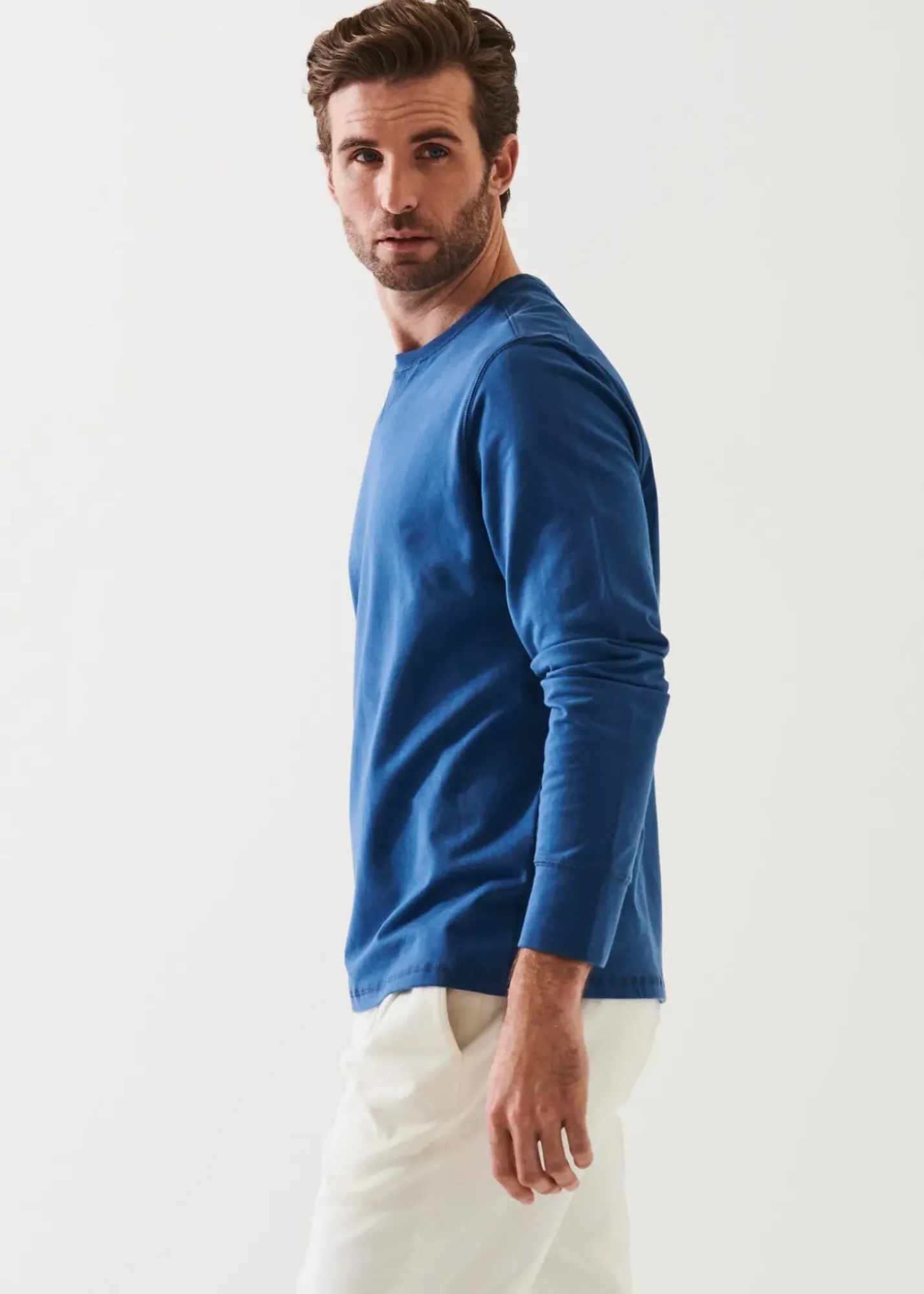 PATRICK ASSARAF Pima Cotton French Terry Sweatshirt|Men Sweatshirts & Hoodies