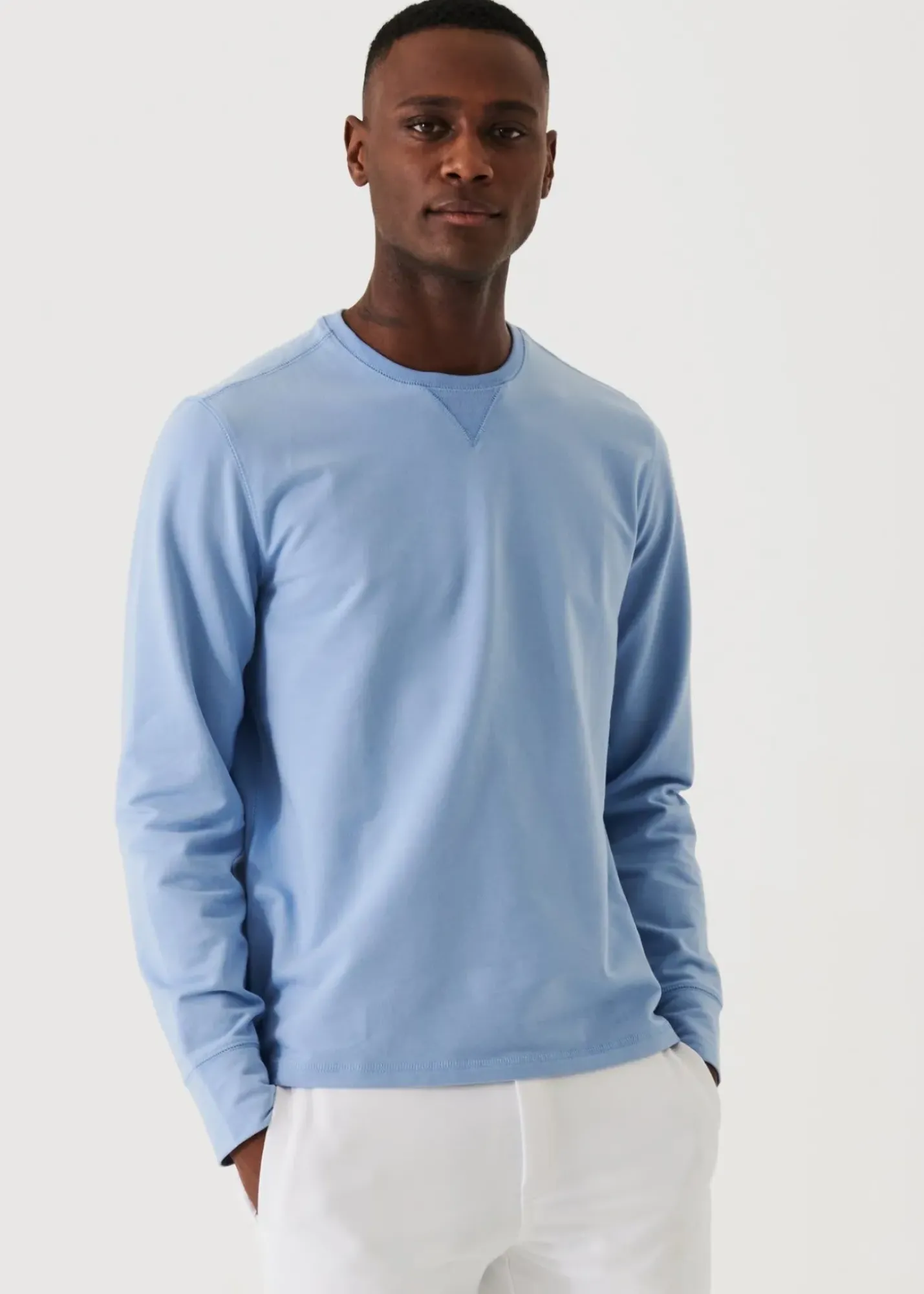 PATRICK ASSARAF Pima Cotton French Terry Sweatshirt|Men Sweatshirts & Hoodies