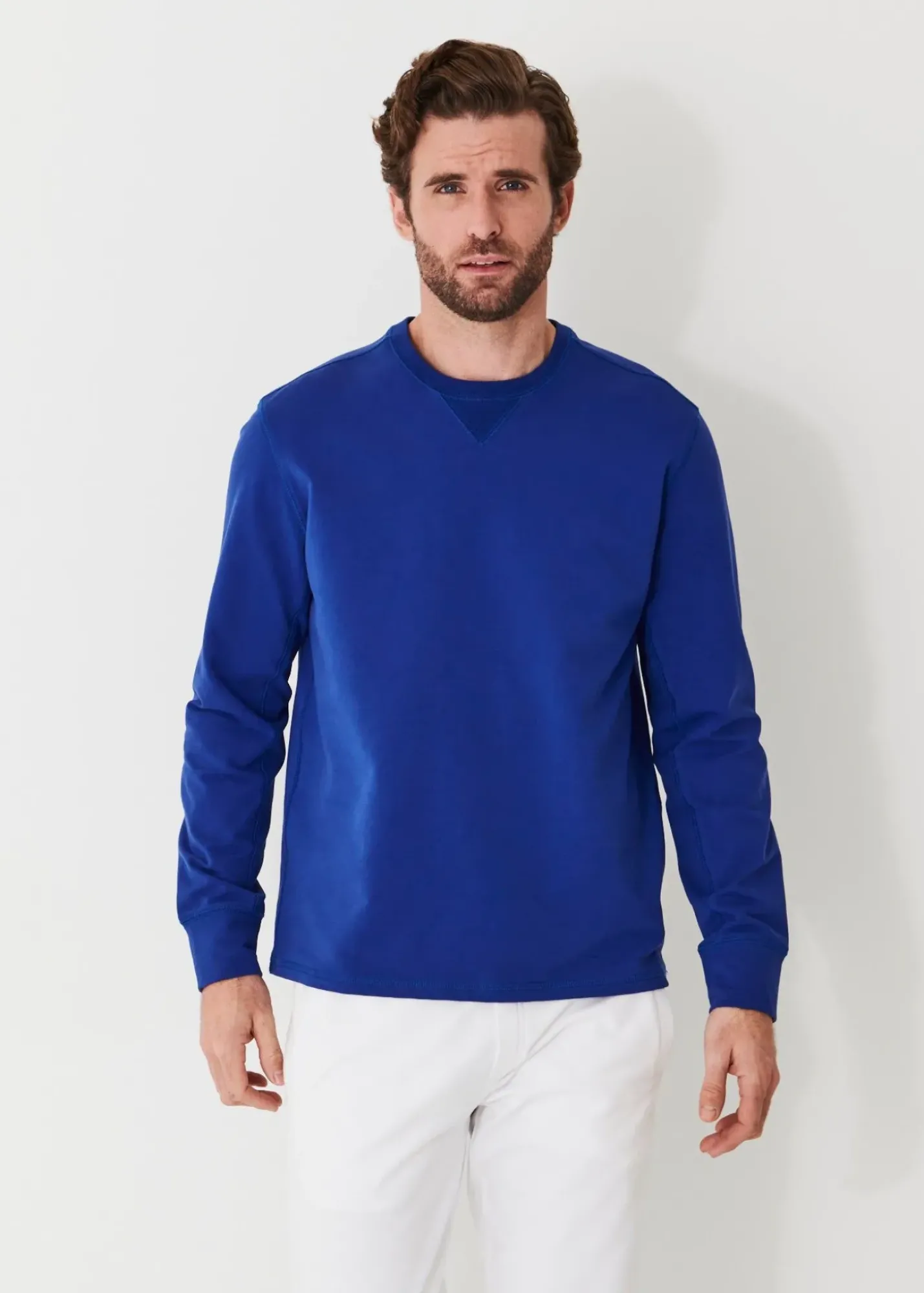 PATRICK ASSARAF Pima Cotton French Terry Sweatshirt|Men Sweatshirts & Hoodies