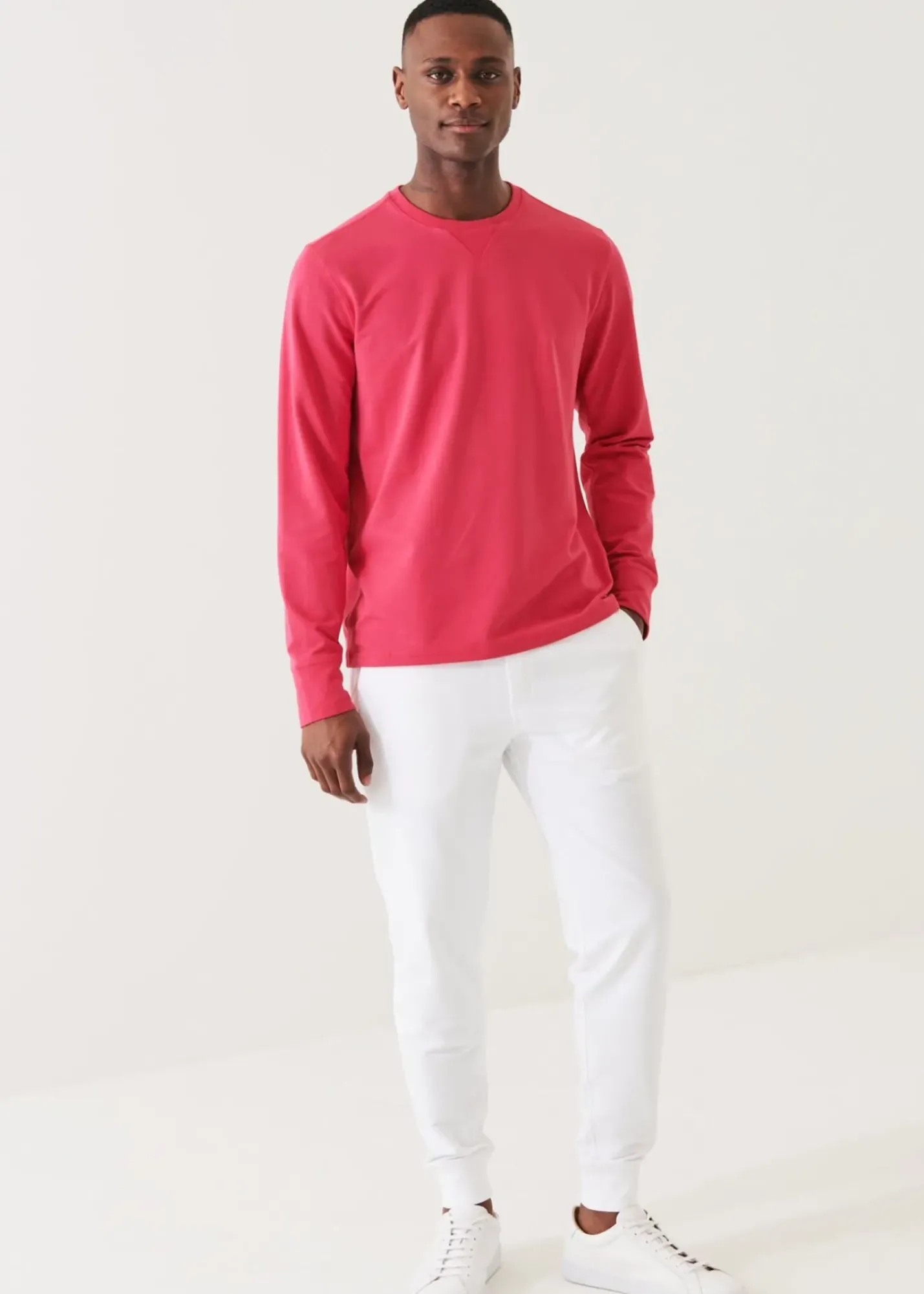 PATRICK ASSARAF Pima Cotton French Terry Sweatshirt|Men Sweatshirts & Hoodies