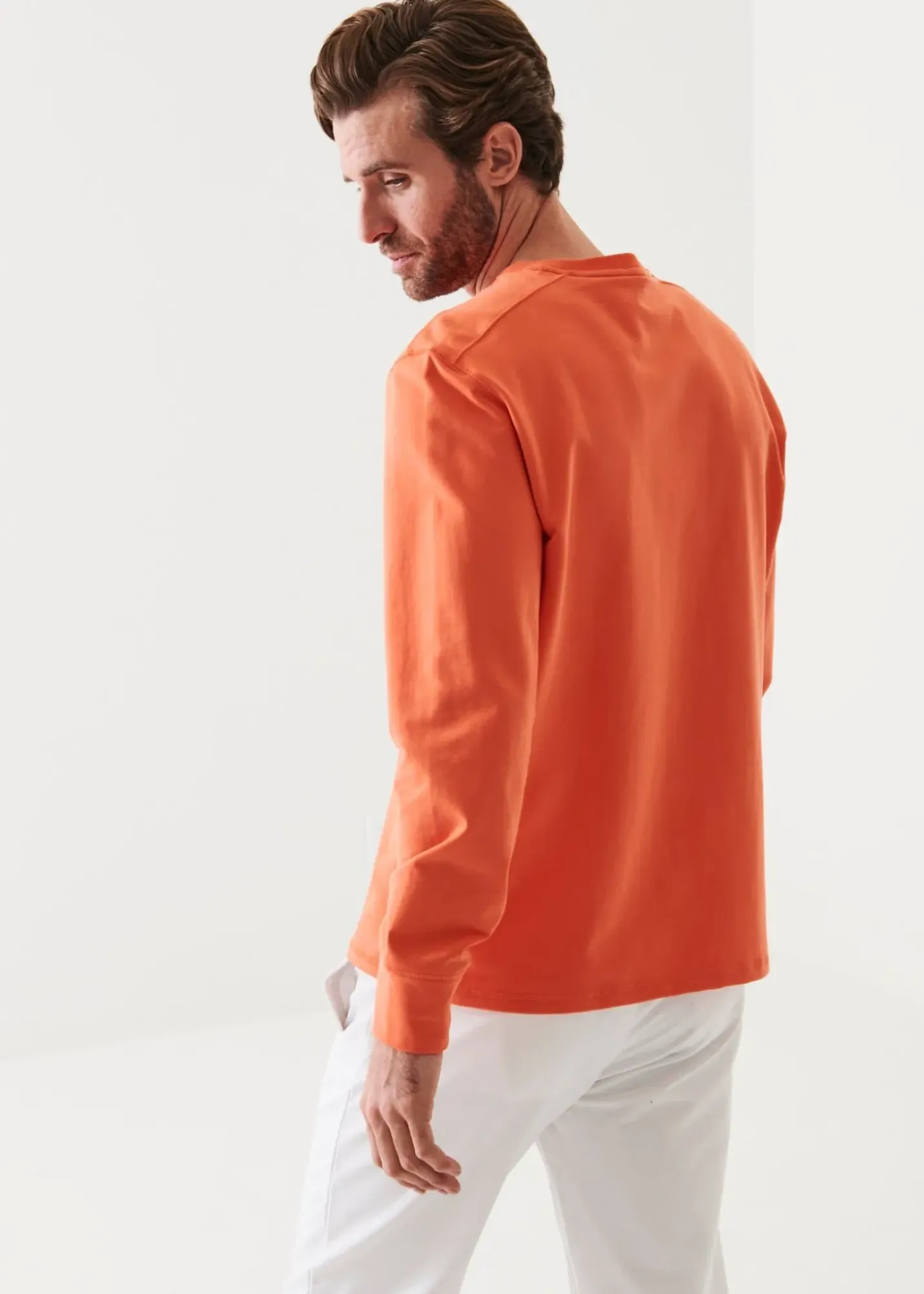 PATRICK ASSARAF Pima Cotton French Terry Sweatshirt|Men Sweatshirts & Hoodies