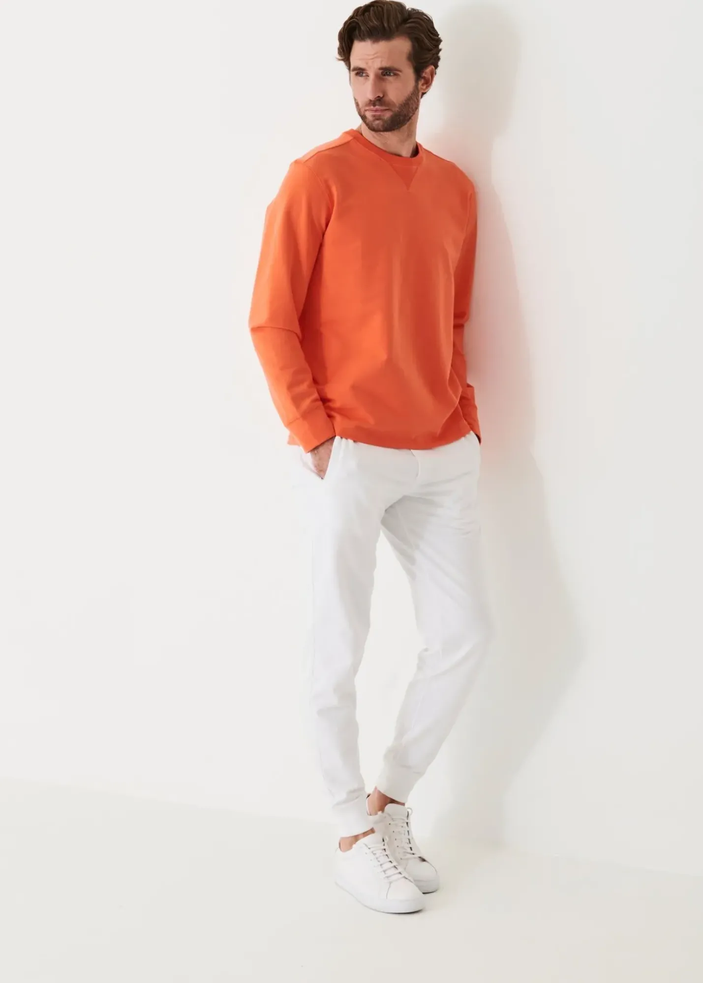 PATRICK ASSARAF Pima Cotton French Terry Sweatshirt|Men Sweatshirts & Hoodies