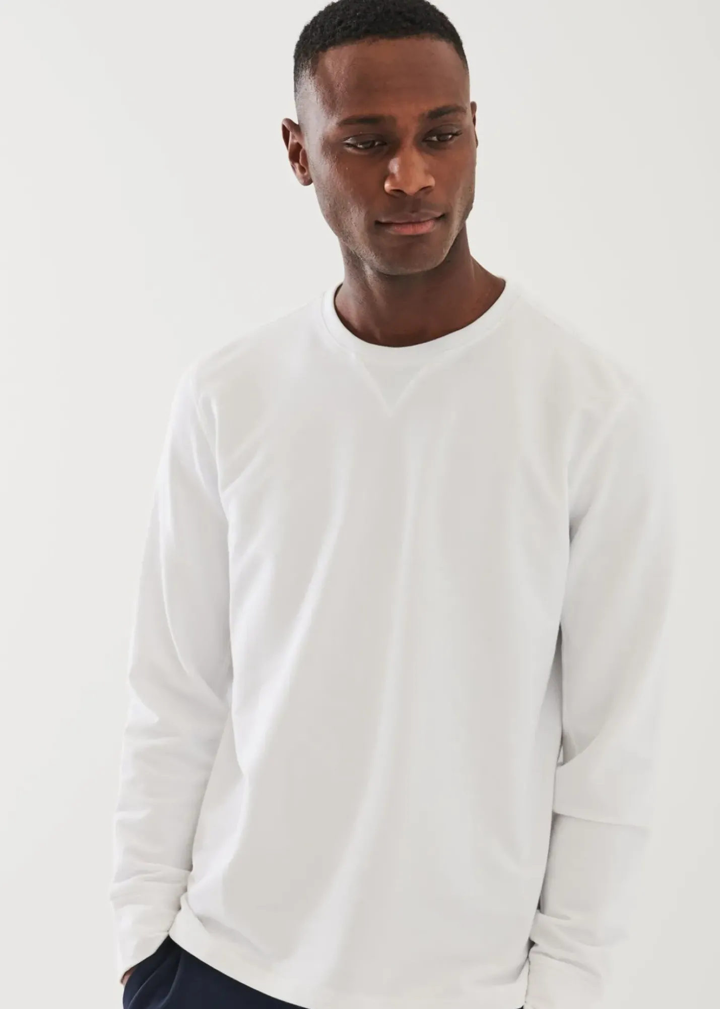 PATRICK ASSARAF Pima Cotton French Terry Sweatshirt|Men Sweatshirts & Hoodies