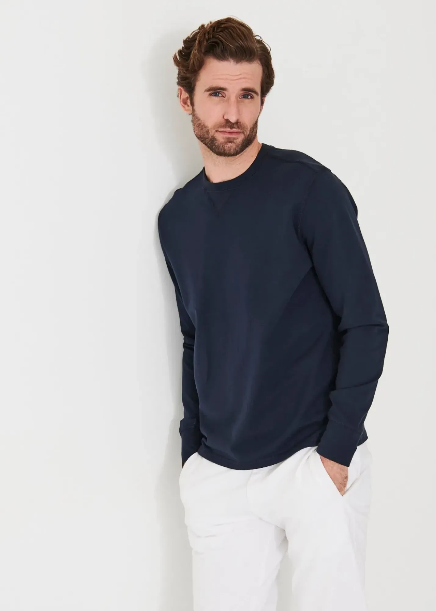 PATRICK ASSARAF Pima Cotton French Terry Sweatshirt|Men Sweatshirts & Hoodies