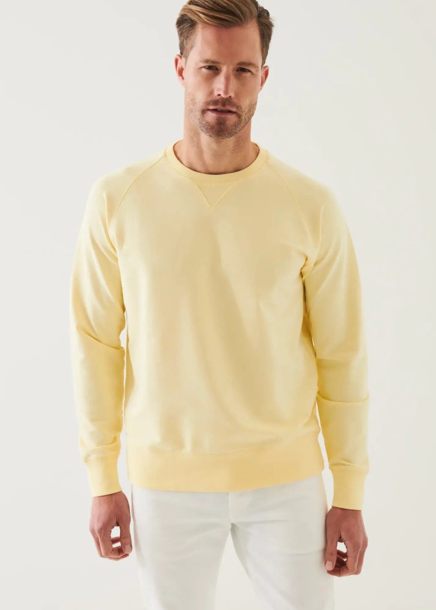 PATRICK ASSARAF Pima Cotton French Terry Raglan Sweatshirt|Men Sweatshirts & Hoodies