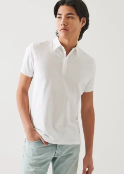 PATRICK ASSARAF Pima Cotton Short Sleeve Polo|Men Polos