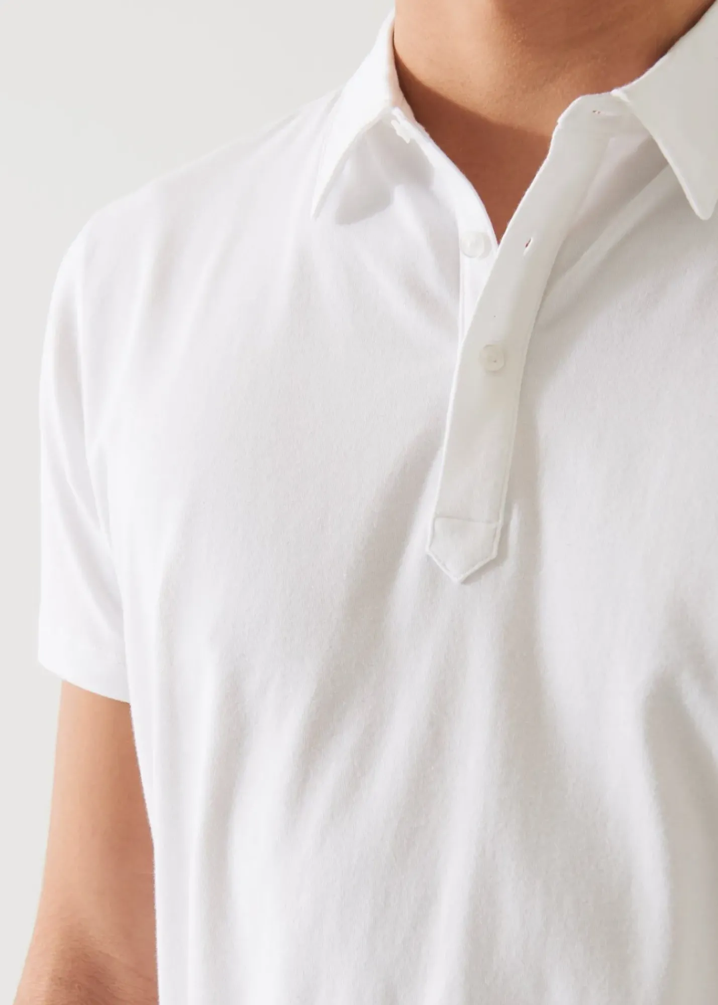 PATRICK ASSARAF Pima Cotton Short Sleeve Polo|Men Polos