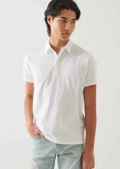 PATRICK ASSARAF Pima Cotton Short Sleeve Polo|Men Polos