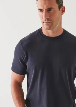 PATRICK ASSARAF Pima Cotton Stretch Brushed T-Shirt|Men T-Shirts