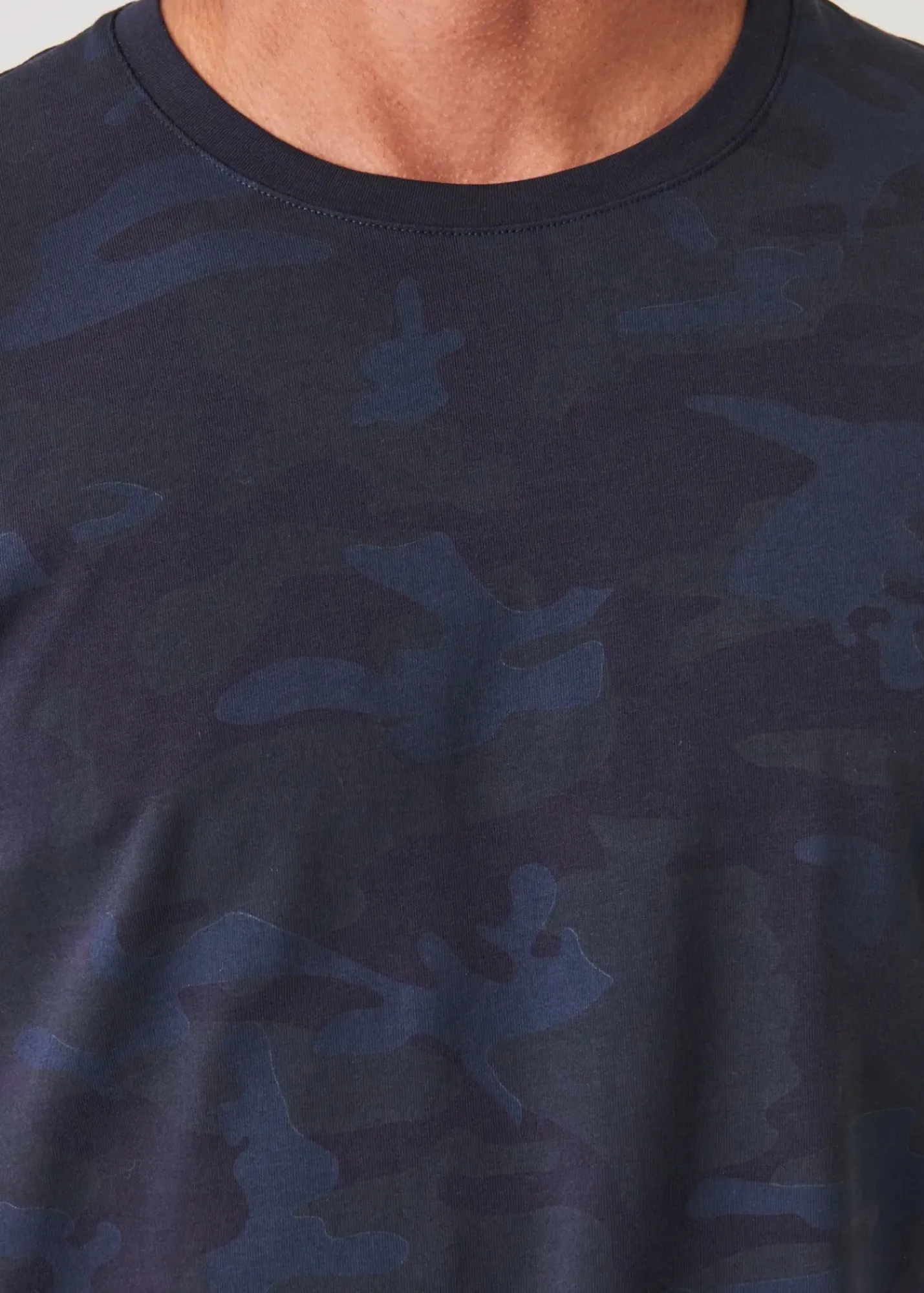 PATRICK ASSARAF Pima Cotton Stretch Camo T-Shirt|Men T-Shirts