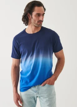 PATRICK ASSARAF Pima Cotton Stretch Degrade T-Shirt|Men T-Shirts