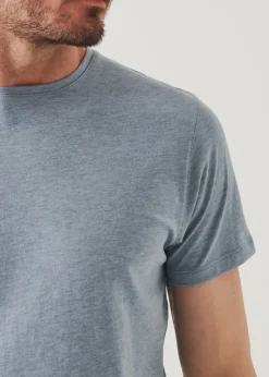 PATRICK ASSARAF Pima Cotton Stretch Overdye T-Shirt|Men T-Shirts