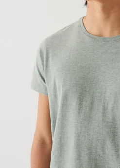 PATRICK ASSARAF Pima Cotton Stretch Overdye T-Shirt|Men T-Shirts