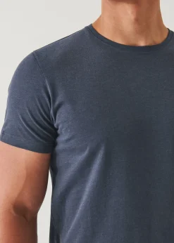PATRICK ASSARAF Pima Cotton Stretch Overdye T-Shirt|Men T-Shirts
