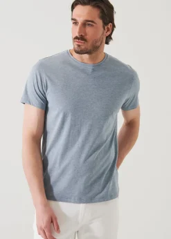 PATRICK ASSARAF Pima Cotton Stretch Overdye T-Shirt|Men T-Shirts