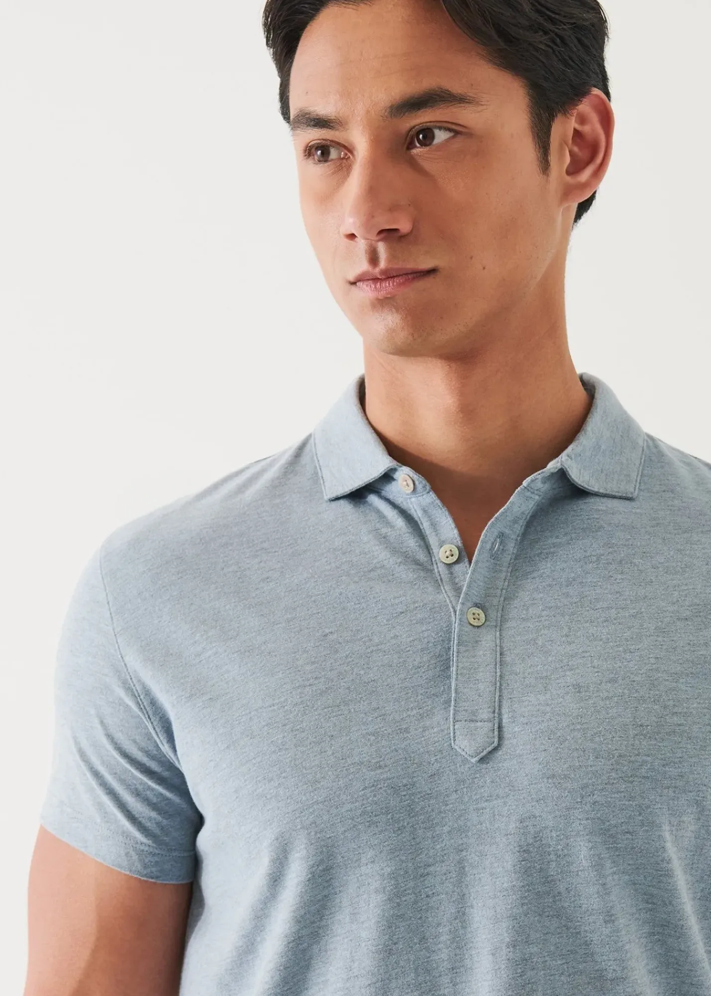PATRICK ASSARAF Pima Cotton Stretch Overdye Polo|Men Polos