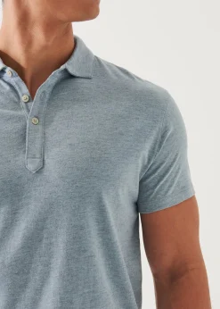 PATRICK ASSARAF Pima Cotton Stretch Overdye Polo|Men Polos