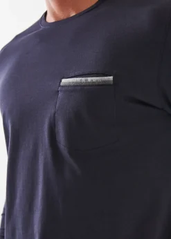 PATRICK ASSARAF Pima Cotton Stretch Pocket T-Shirt|Men T-Shirts