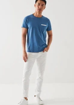 PATRICK ASSARAF Pima Cotton Stretch Pocket T-Shirt|Men T-Shirts