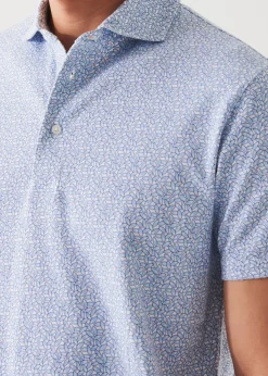PATRICK ASSARAF Pima Cotton Stretch Printed Polo|Men Polos