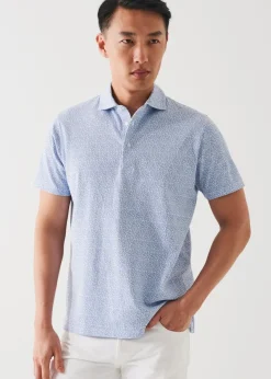 PATRICK ASSARAF Pima Cotton Stretch Printed Polo|Men Polos