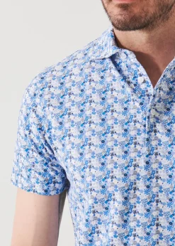 PATRICK ASSARAF Pima Cotton Stretch Printed Polo|Men Polos
