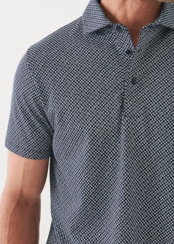PATRICK ASSARAF Pima Cotton Stretch Printed Polo|Men Polos